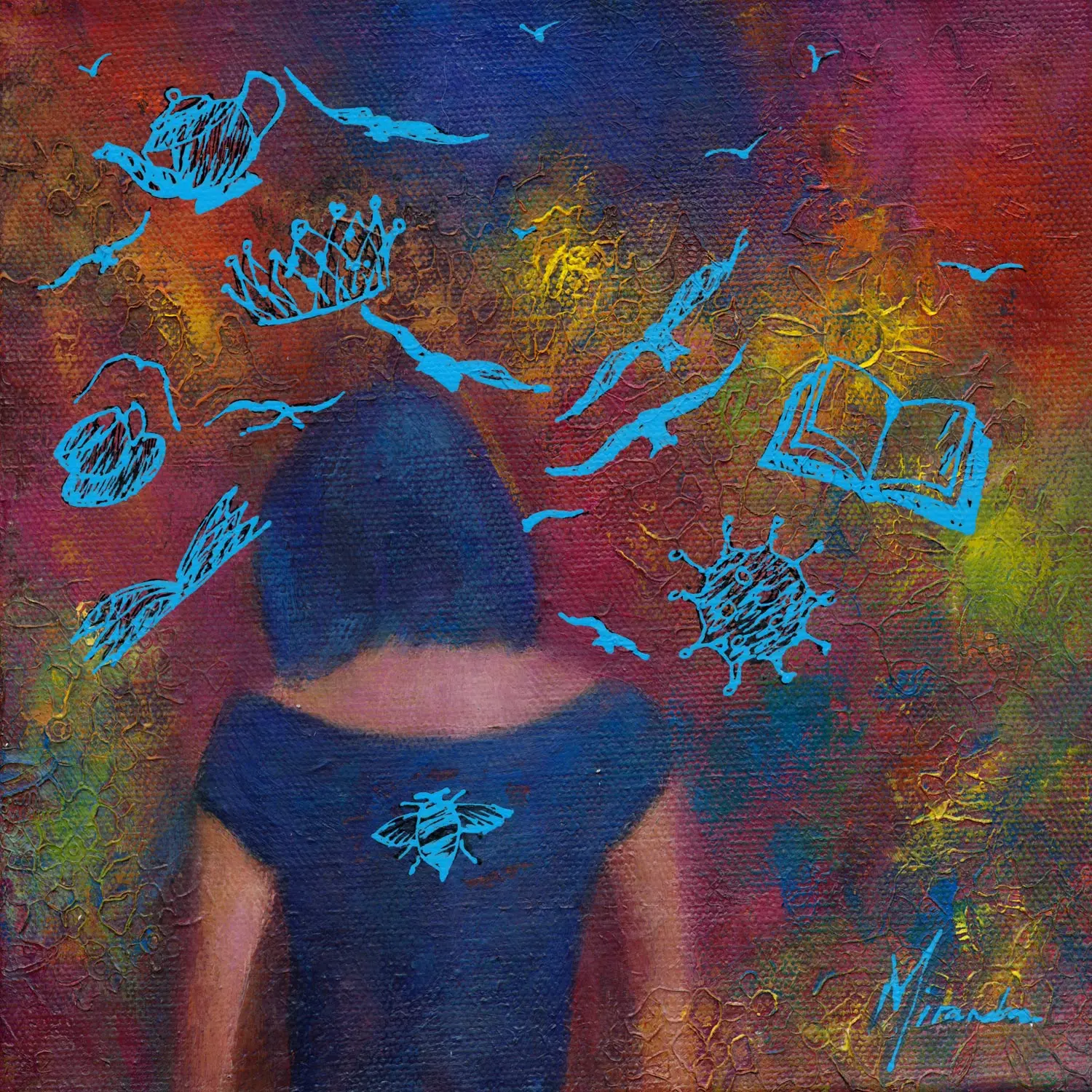 Coro(na)tion B - mixed media artwork